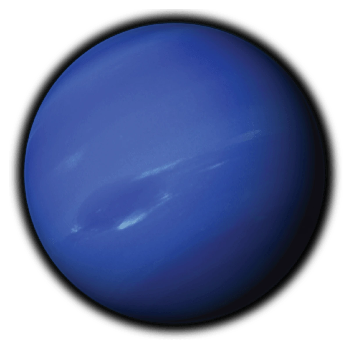 Image of Neptune, a distant ice giant with strong winds